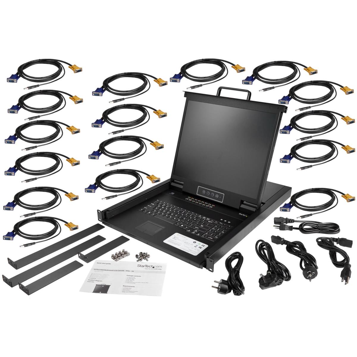 STARTECH.COM KVM Console 16-port For Server Rack - 19in - 1u