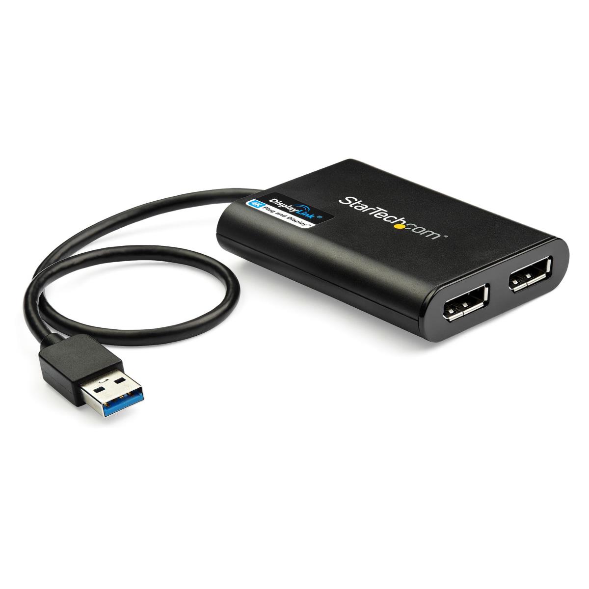 STARTECH.COM USB To Dual DisplayPort Adapter - 4k 60hz - USB 3.0 (5gbps)