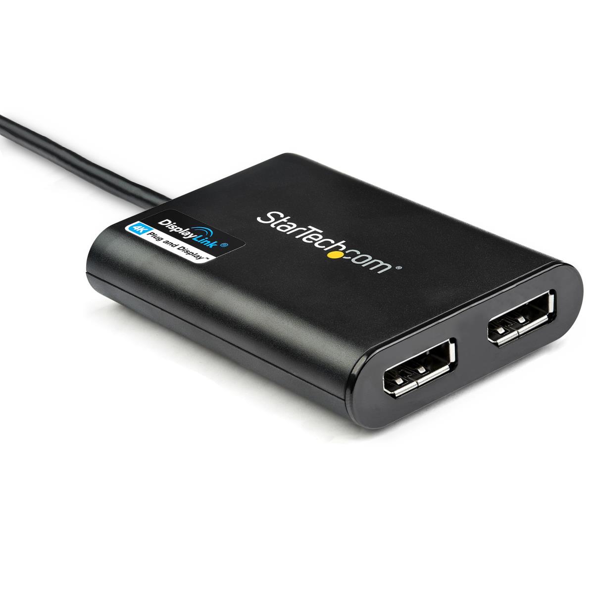 STARTECH.COM USB To Dual DisplayPort Adapter - 4k 60hz - USB 3.0 (5gbps)