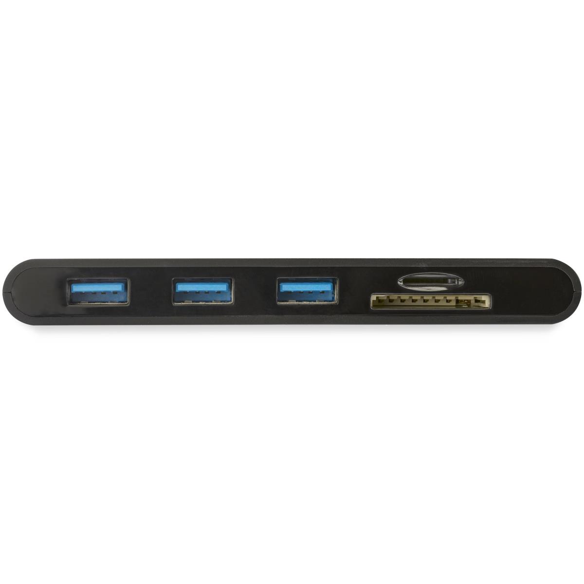 STARTECH.COM Docking Station - USB-c Multiport Adapter With Hdmi And Vga - 3x USB 3.0 - Sd - Pd 3.0 - Wraparound Cable