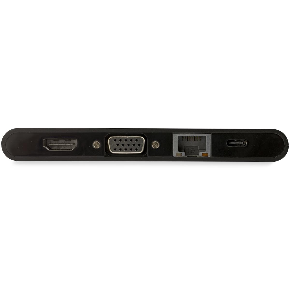 STARTECH.COM Docking Station - USB-c Multiport Adapter With Hdmi And Vga - 3x USB 3.0 - Sd - Pd 3.0 - Wraparound Cable