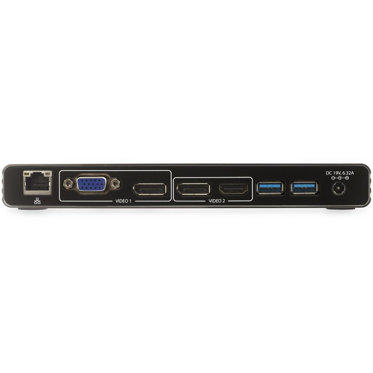 STARTECH.COM Dock - Thunderbolt 3 Mac & Windows - Dual 4k 60hz - 85w Power Delivery