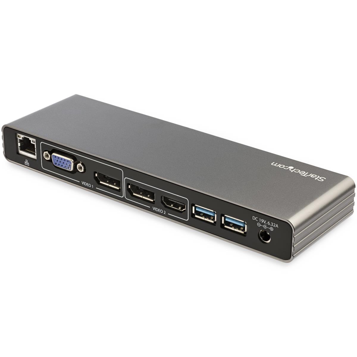 STARTECH.COM Dock - Thunderbolt 3 Mac & Windows - Dual 4k 60hz - 85w Power Delivery
