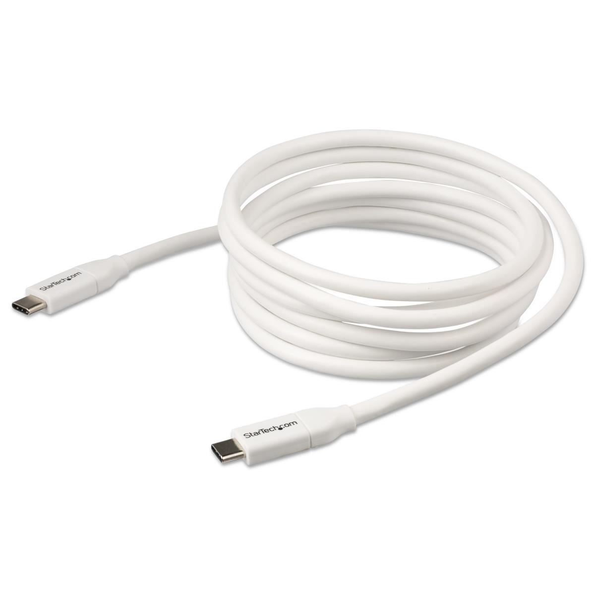 STARTECH.COM USB-c To USB-c Cable W/ 5a Pd - M/m USB 2.0 - USB-if Certified - 2m White