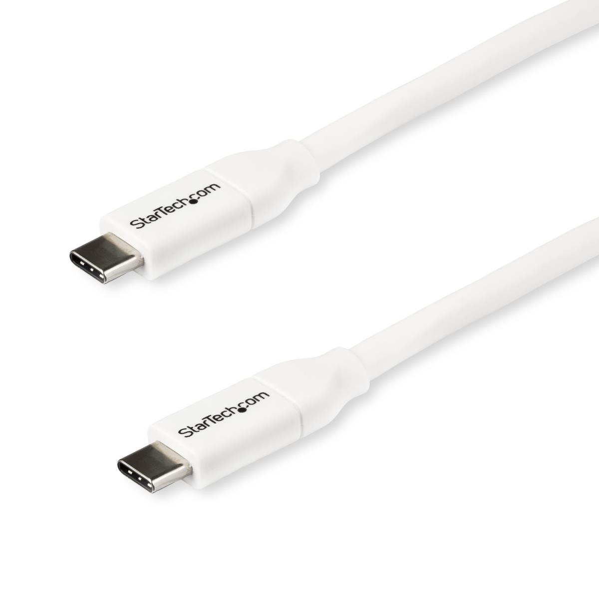 STARTECH.COM USB-c To USB-c Cable W/ 5a Pd - M/m USB 2.0 - USB-if Certified - 2m White
