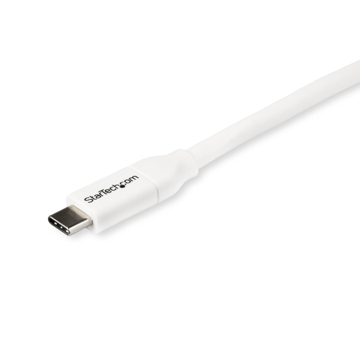 STARTECH.COM USB-c To USB-c Cable W/ 5a Pd - M/m USB 2.0 - USB-if Certified - 2m White