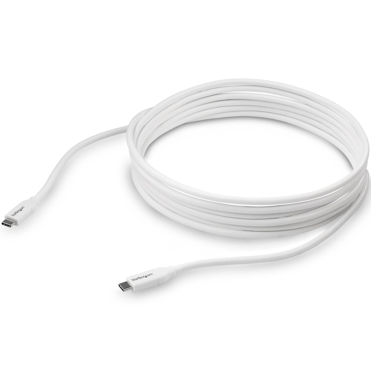 STARTECH.COM USB-c To USB-c Cable W/ 5a Pd - M/m USB 2.0 - USB-if Certified - 4m White