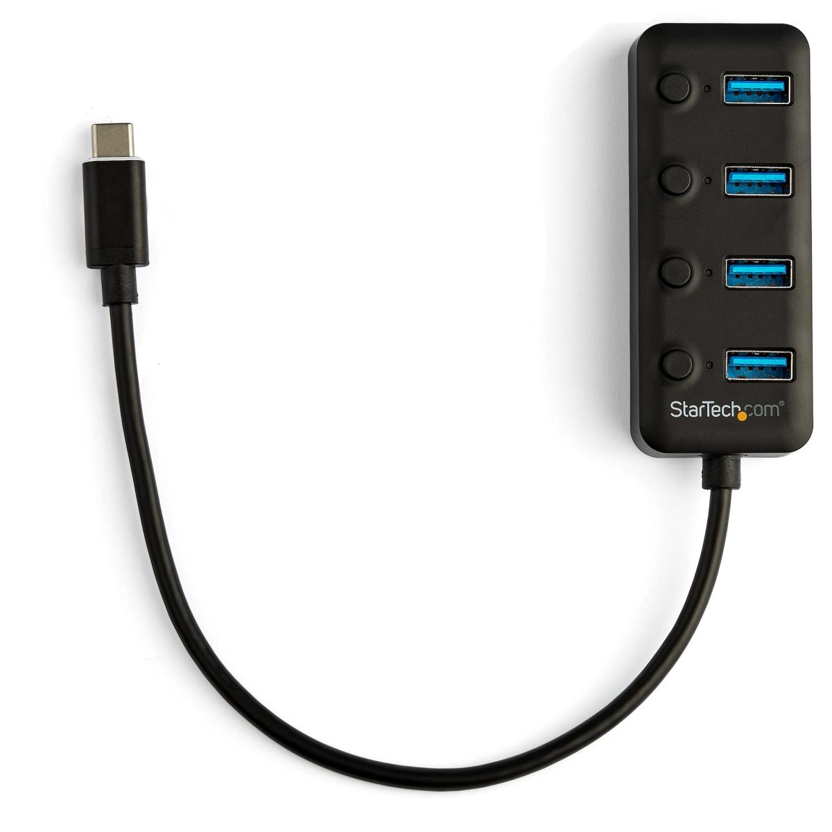 STARTECH.COM USB-c Hub - 4-port USB C Hub-4x USB-a Individual On/off Switches