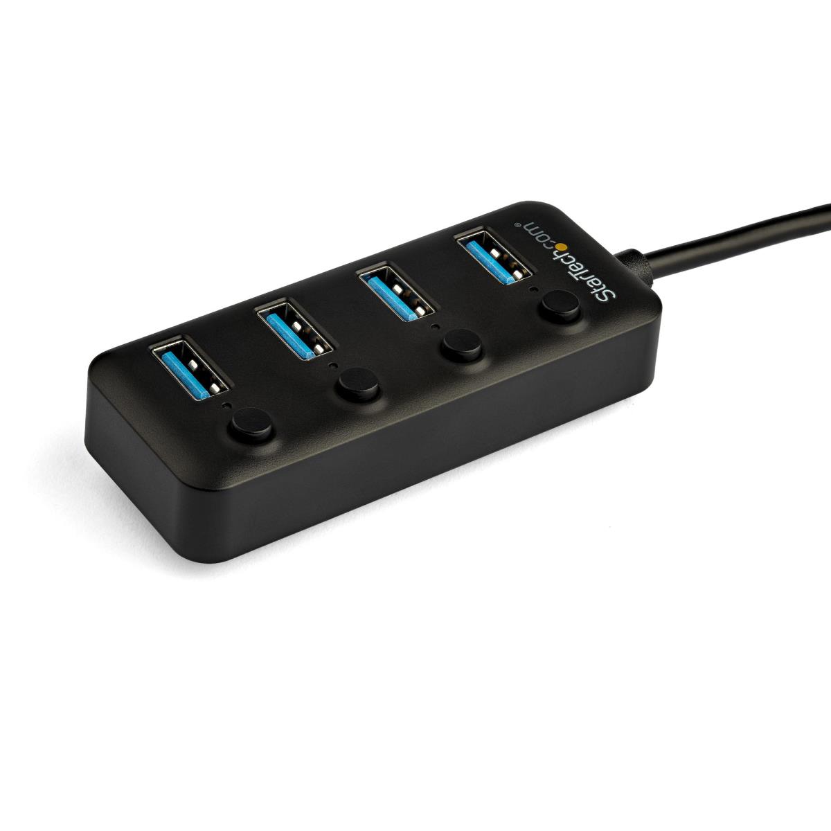 STARTECH.COM USB-c Hub - 4-port USB C Hub-4x USB-a Individual On/off Switches