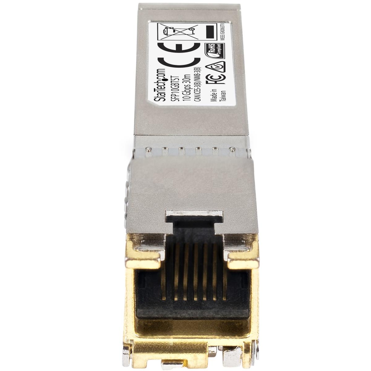 STARTECH.COM Cisco Compatible 10gbase-t Sfp+ Rj45 Sfp+ Module - 10GB Mini G