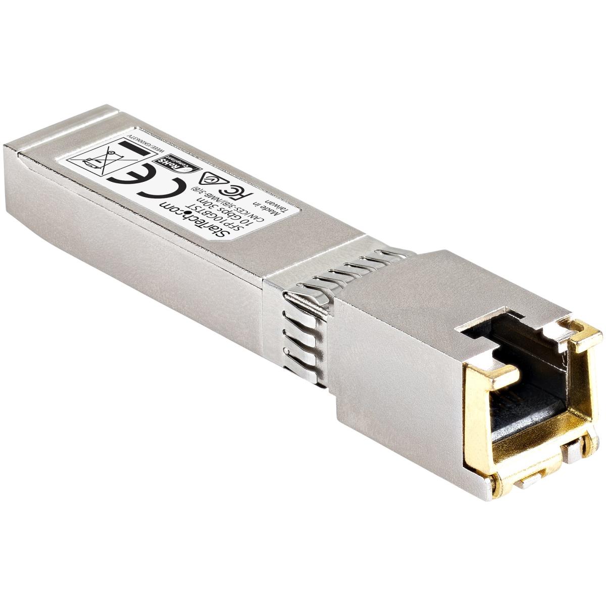 STARTECH.COM Cisco Compatible 10gbase-t Sfp+ Rj45 Sfp+ Module - 10GB Mini G