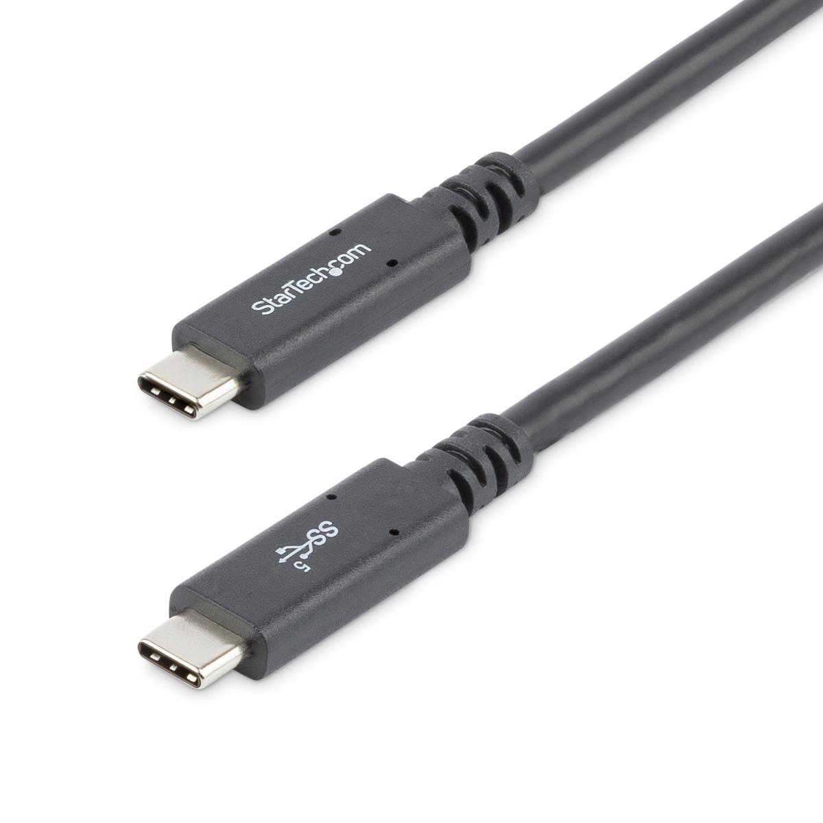 STARTECH.COM USB C TO USB C CABLE - 6 FT / 1.8M - 5A PD - USB-IF CERTIFIED