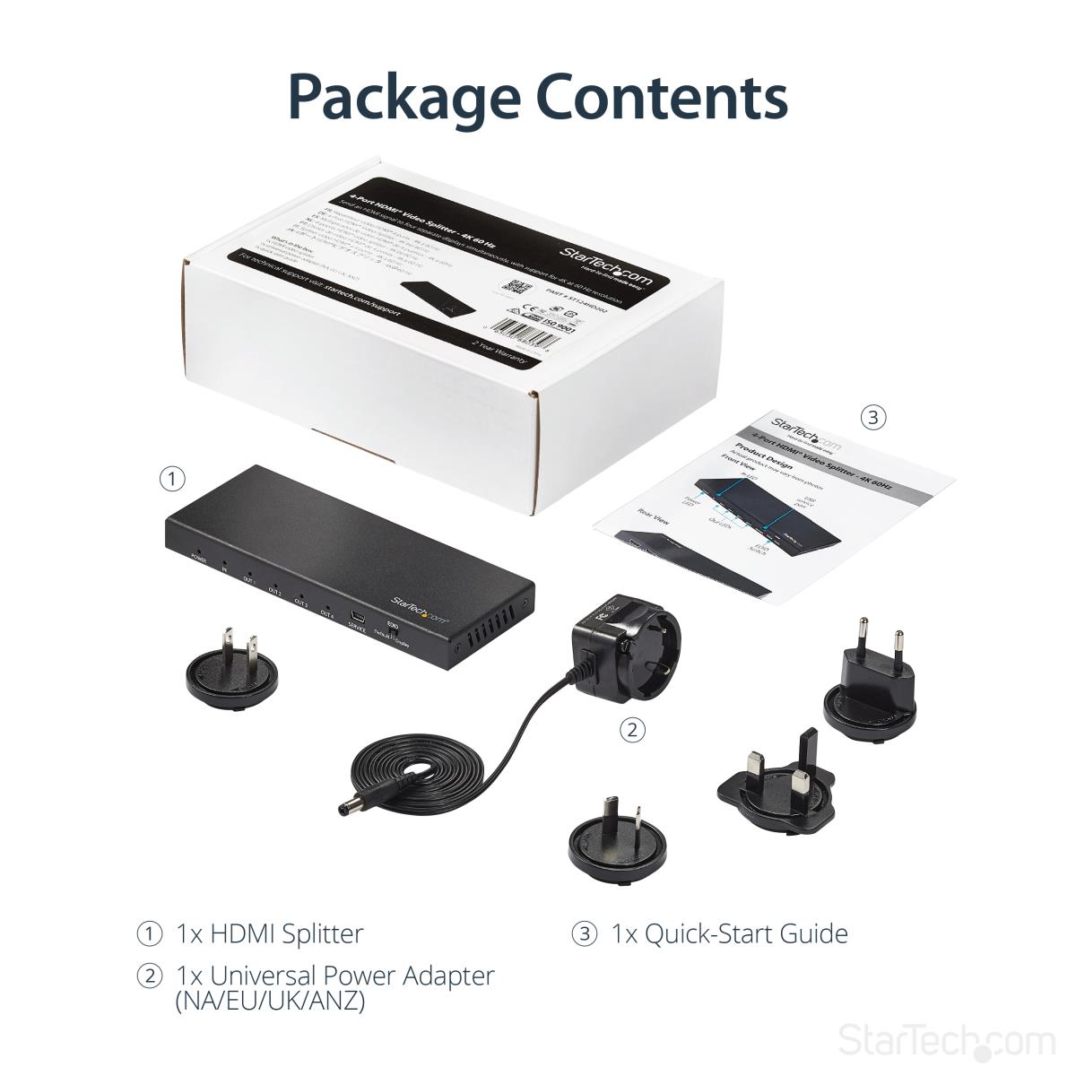 STARTECH.COM Hdmi Splitter - 4-port 60hz