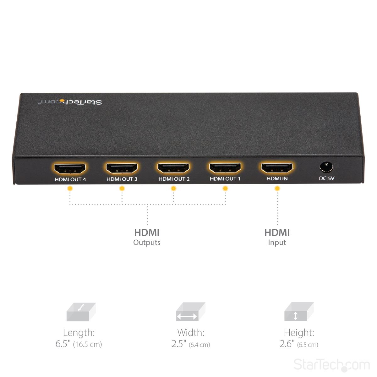 STARTECH.COM Hdmi Splitter - 4-port 60hz