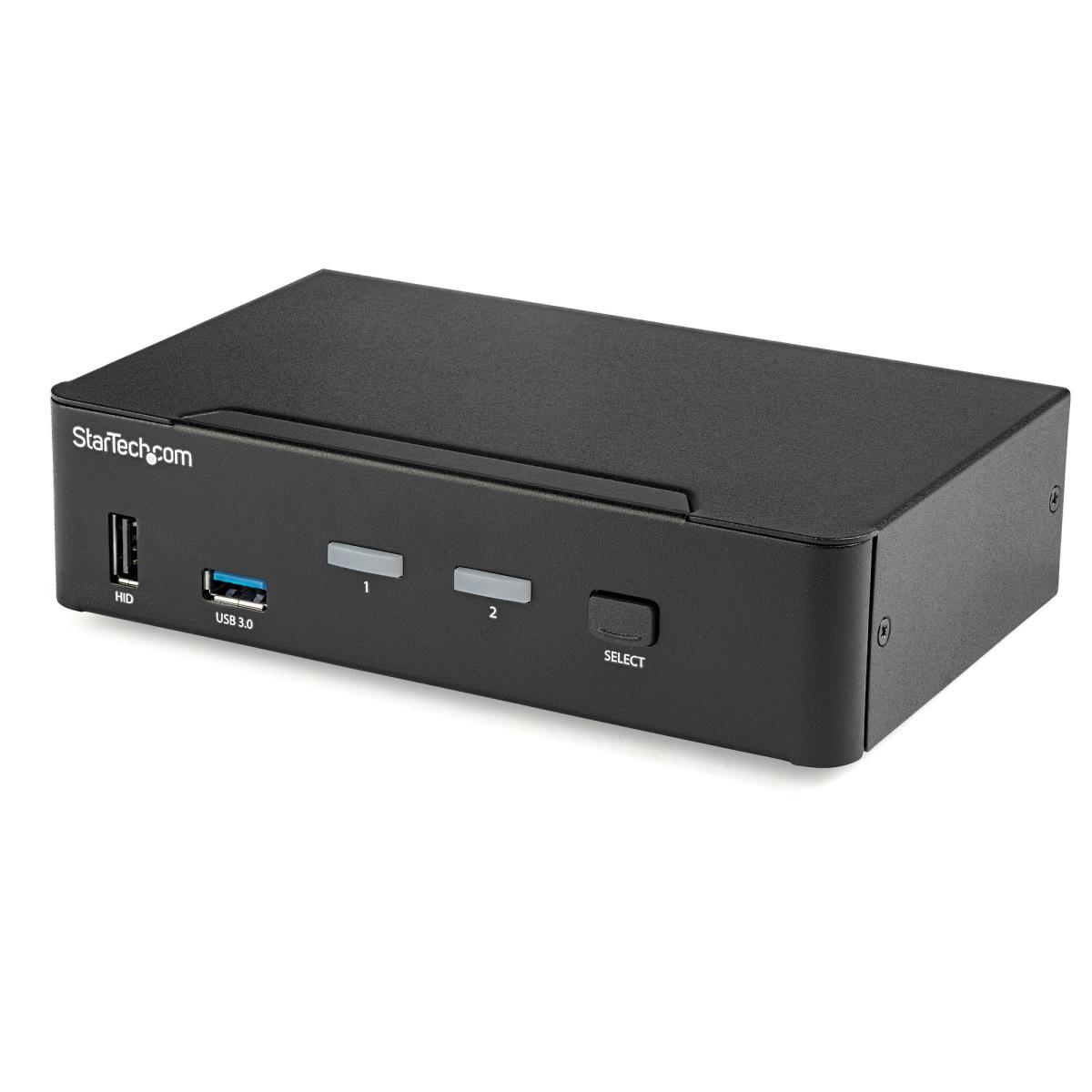 STARTECH.COM KVM Switch - 2 Port DisplayPort  - 4k60hz - USB 3.0 Hub