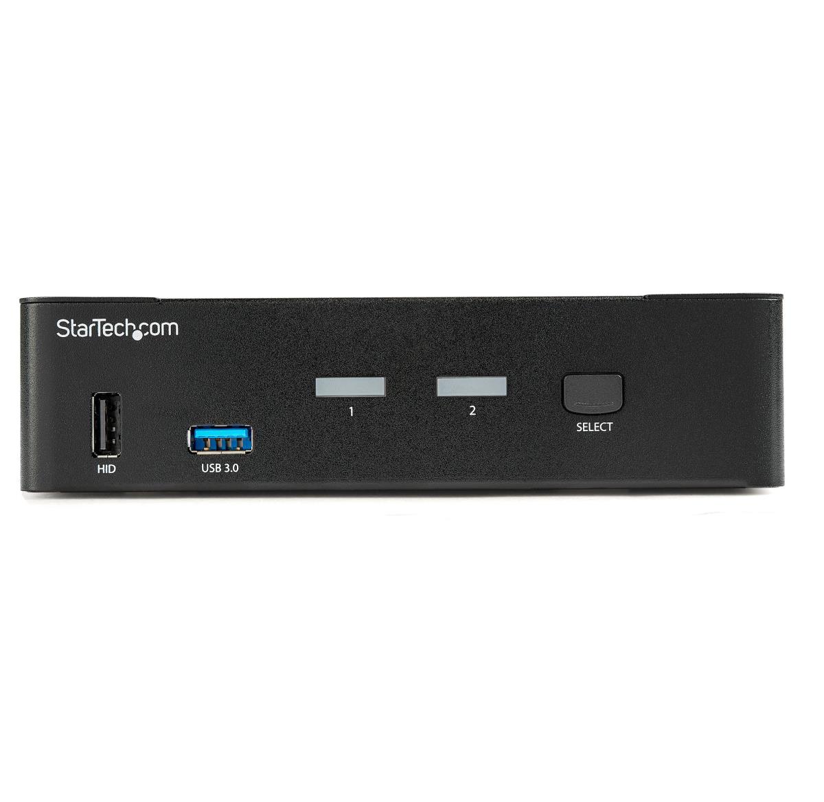 STARTECH.COM KVM Switch - 2 Port DisplayPort  - 4k60hz - USB 3.0 Hub