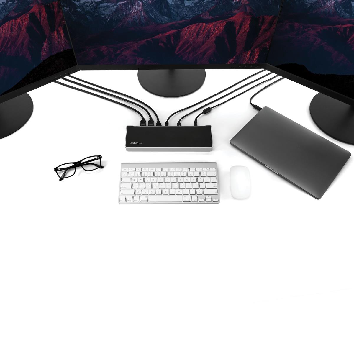 STARTECH.COM Docking Station - Triple-monitor 4k USB-c With 5x USB 3.0 Ports - 100w Pd