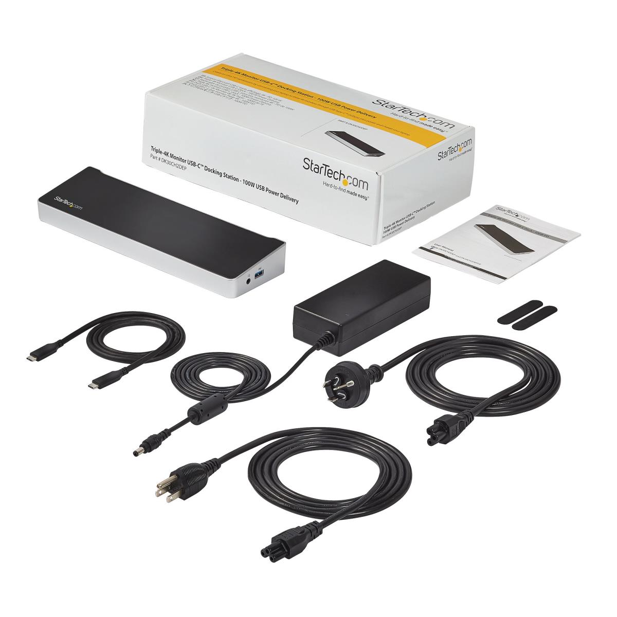 STARTECH.COM Docking Station - Triple-monitor 4k USB-c With 5x USB 3.0 Ports - 100w Pd