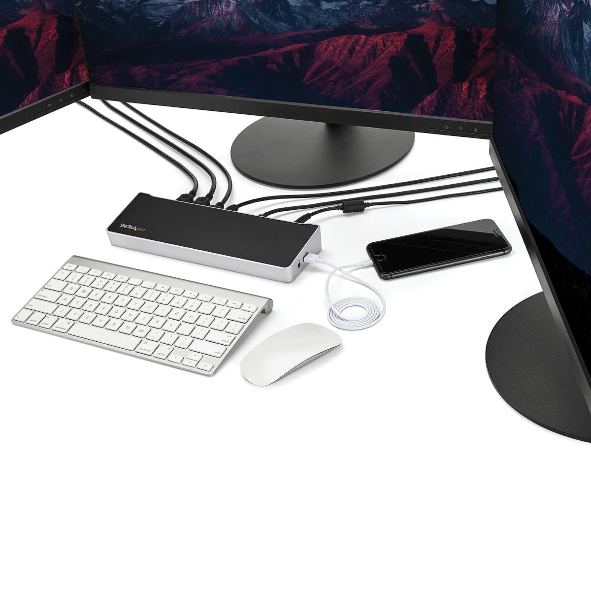 STARTECH.COM Docking Station - Triple-monitor 4k USB-c With 5x USB 3.0 Ports - 100w Pd
