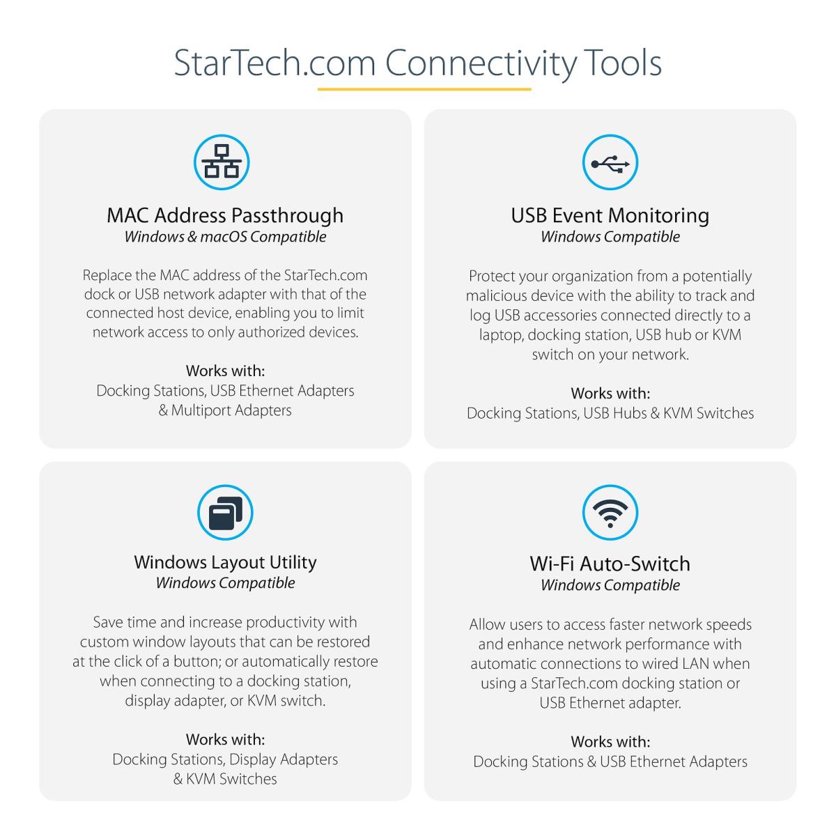 STARTECH.COM Docking Station - Triple-monitor 4k USB-c With 5x USB 3.0 Ports - 100w Pd