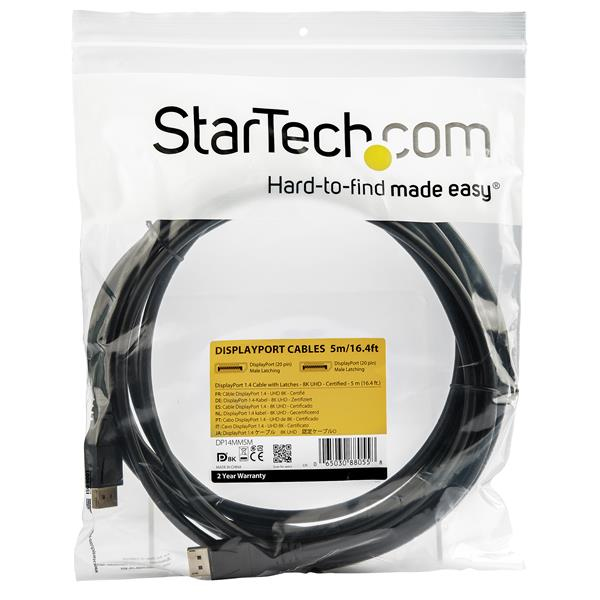 STARTECH.COM DisplayPort 1.4 Cable Vesa Certified 8k 60hz Hbr3 - 5m