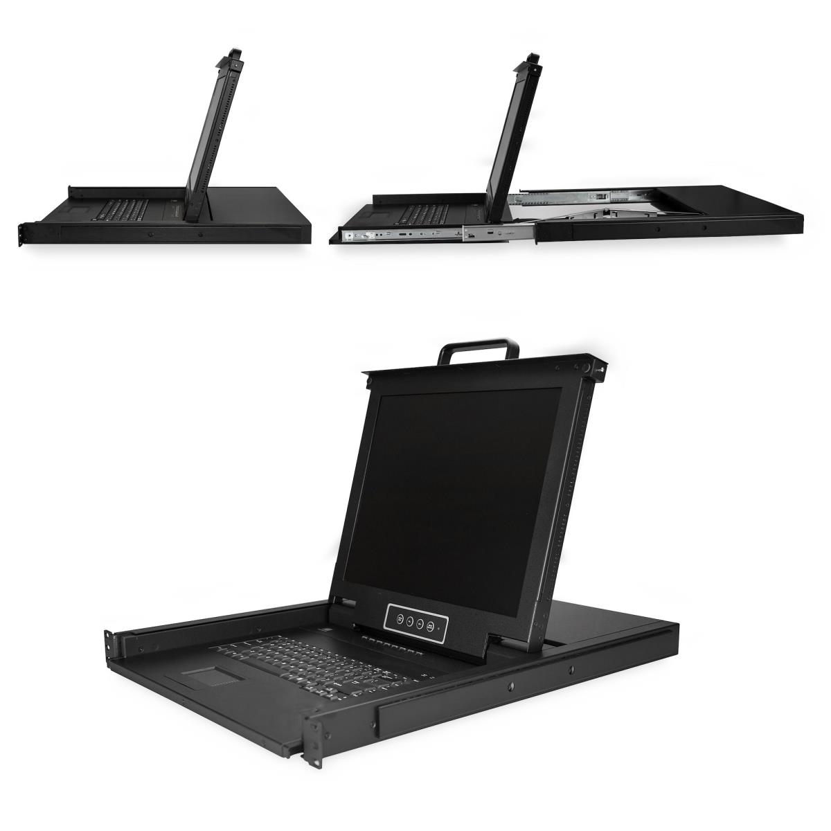 STARTECH.COM Rackmount KVM Console 8port 17in LCD Mount Parts/cbls Incl