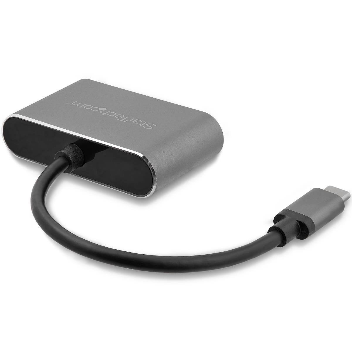 STARTECH.COM USB C To Vga And Hdmi Adapter - Aluminum