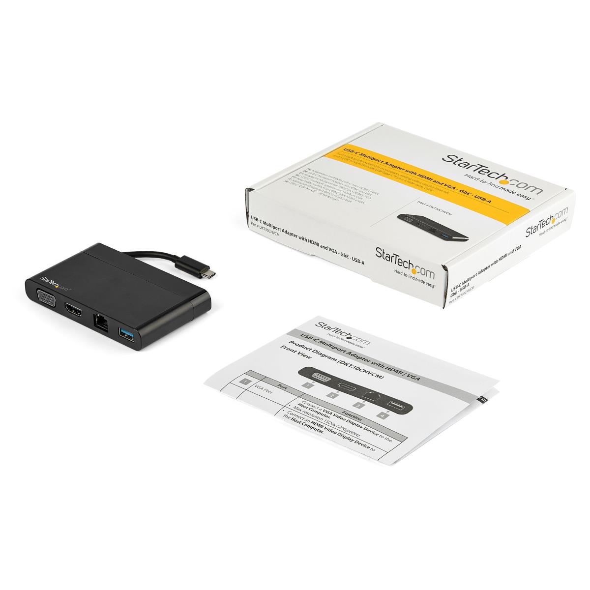 STARTECH.COM Multiport Adapter - USB-c With Hdmi And Vga - 1x USB-a