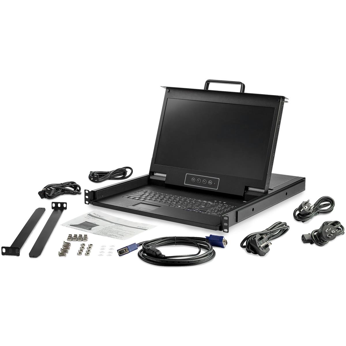 STARTECH.COM Rackmount 17in Hd KVM Console Dual Rail 1080p KVM DVI/vga