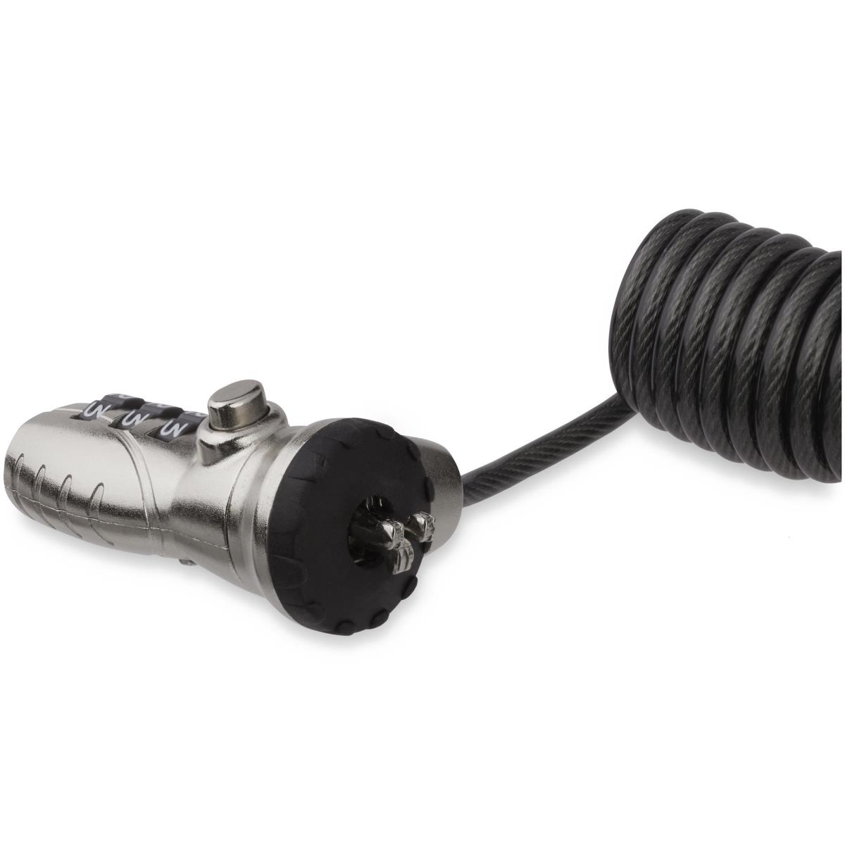 STARTECH.COM Laptop Cable Lock-with Coiled Cable 3-digit Combination Lock