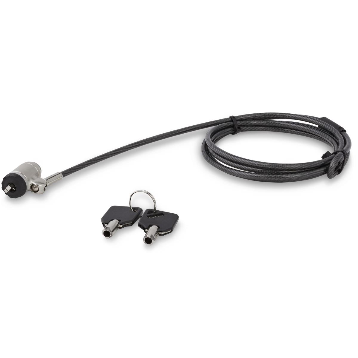 STARTECH.COM Keyed Cable Lock - 2m (6.5) Steel Cable Push-to-lock Button