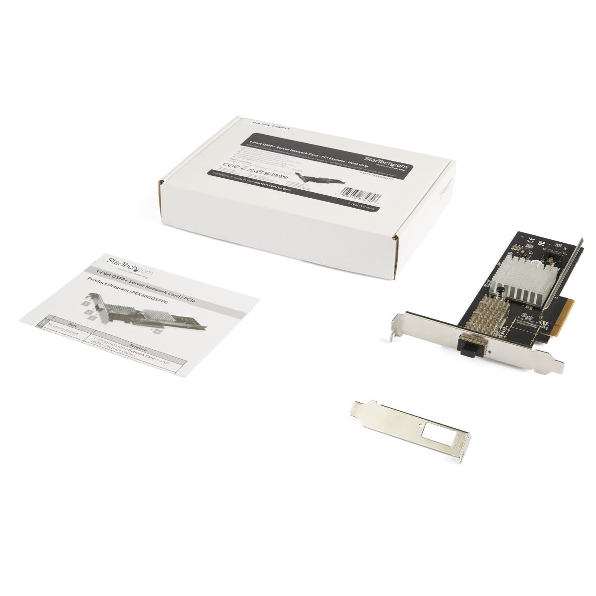 STARTECH.COM Qsfp+ Server Network Card  PCI Converged Fiber Nic Adapter