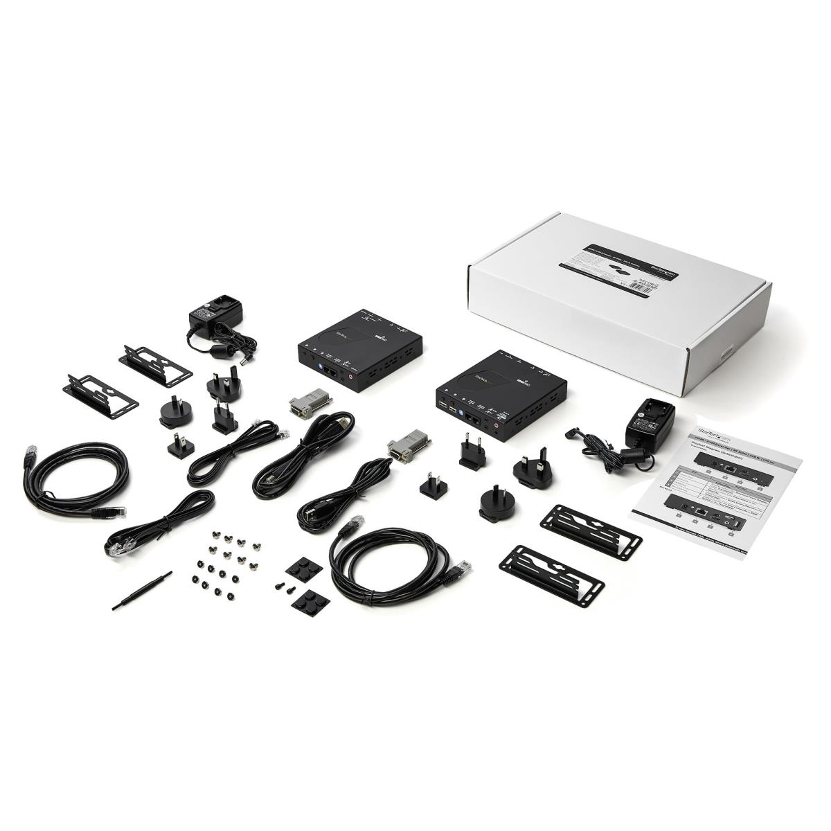 STARTECH.COM KVM Console Extender - Over Ip Hdmi 4k 30hz 4x USB Ports Edid Pass-through
