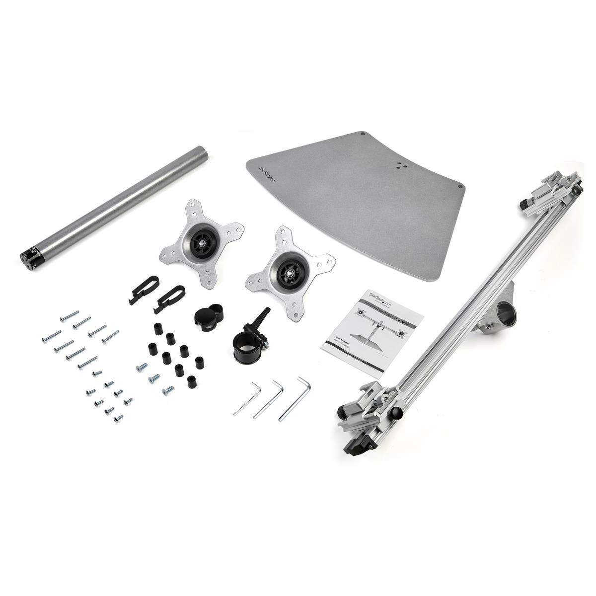 STARTECH.COM Dual-monitor Stand - Horizontal - Silver
