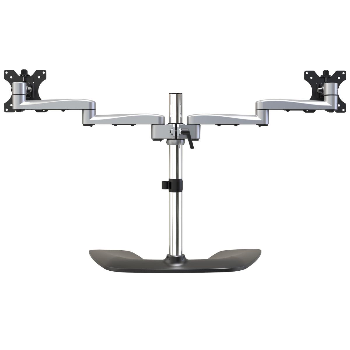 STARTECH.COM Dual Monitor Stand - Articulating Arms - Height Adjustable - For Vesa Mount Monitors Up To 32in - Steel/aluminum