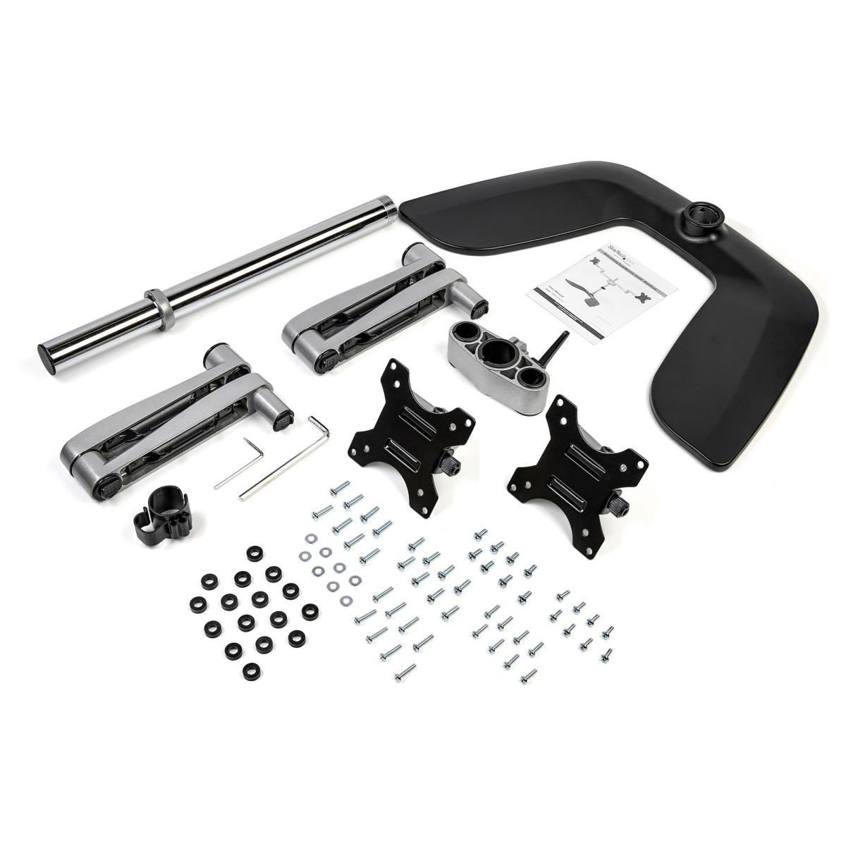 STARTECH.COM Dual Monitor Stand - Articulating Arms - Height Adjustable - For Vesa Mount Monitors Up To 32in - Steel/aluminum