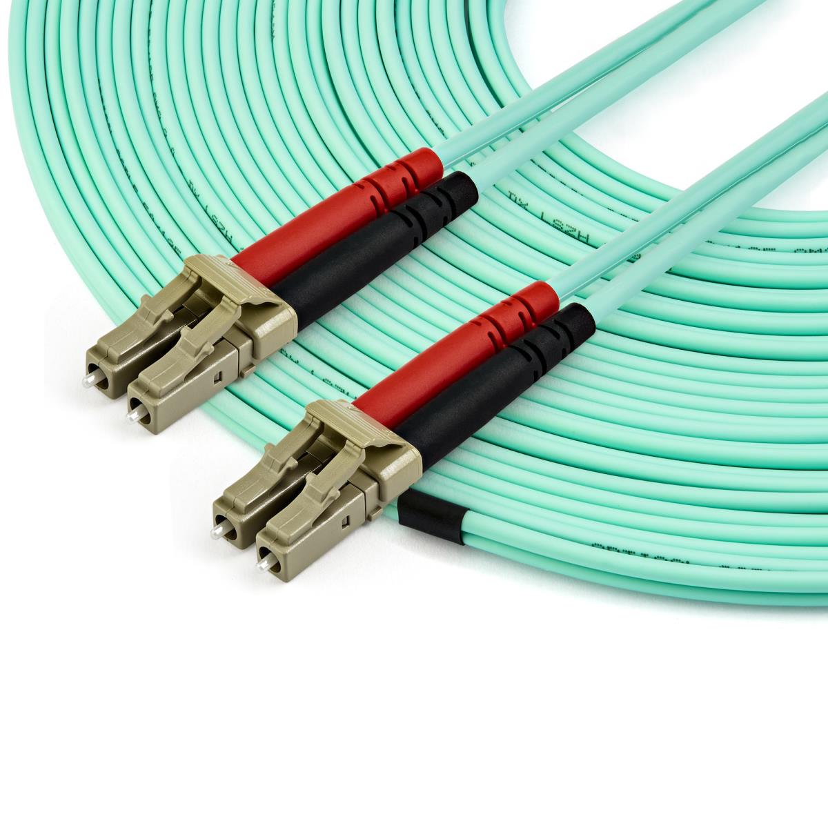 STARTECH.COM Om4 Fiber Optic Cable 100 GB 50/125 Lszh-lc/lc- Multimode Duplex 15m