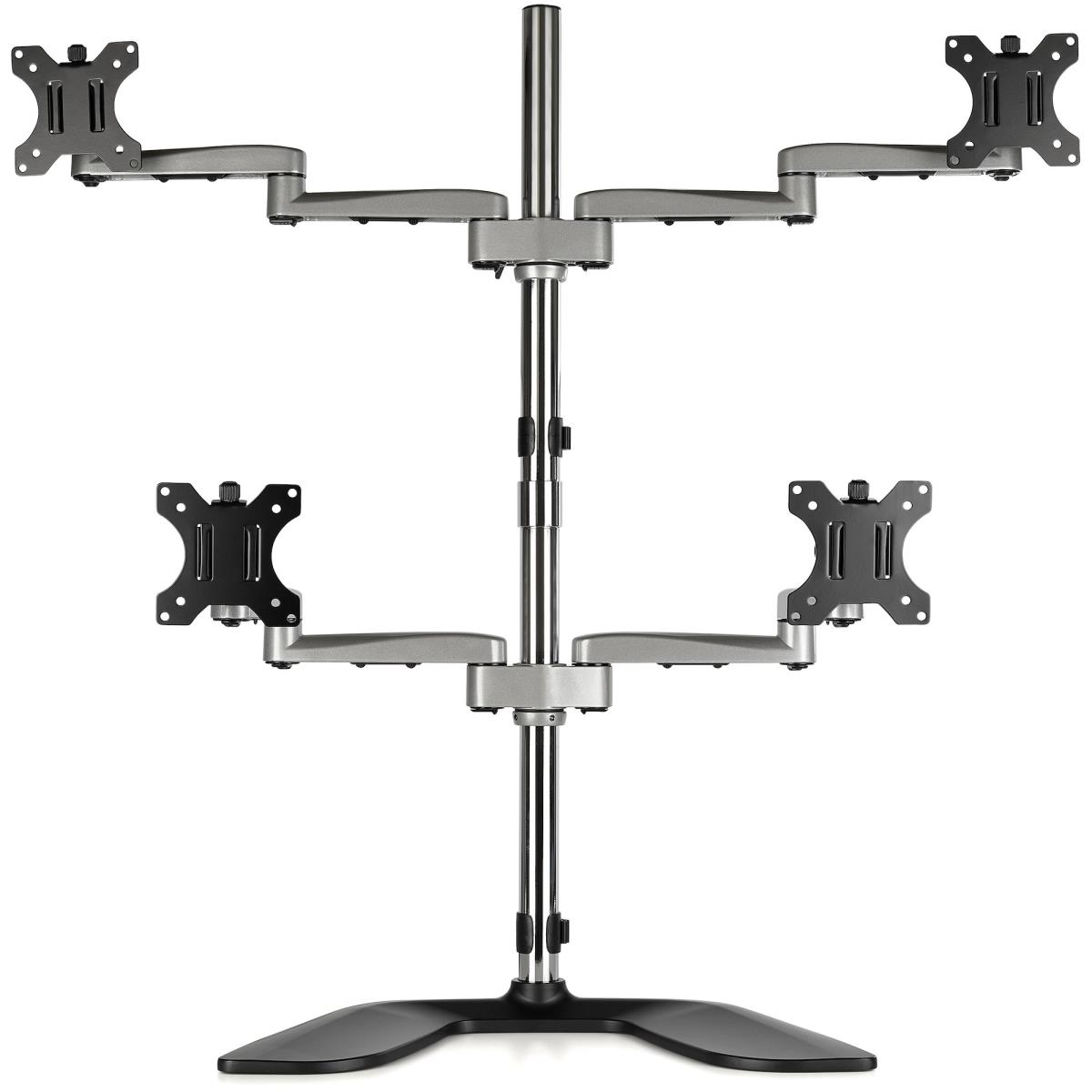 STARTECH.COM Quad-monitor Stand - Articulating - Steel & Aluminum