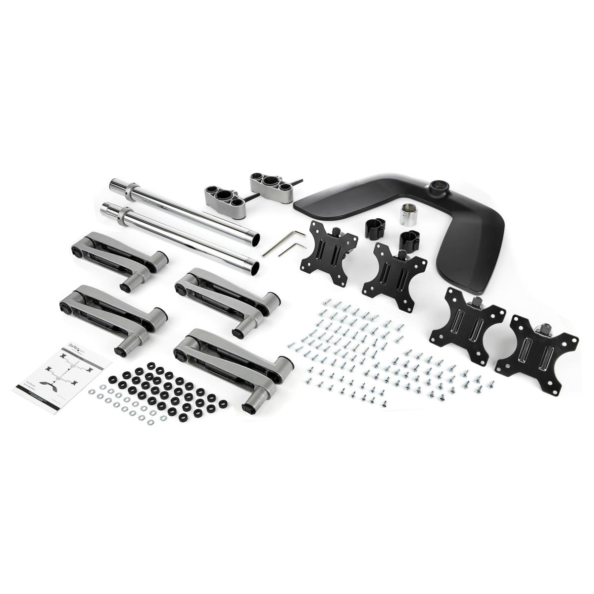 STARTECH.COM Quad-monitor Stand - Articulating - Steel & Aluminum