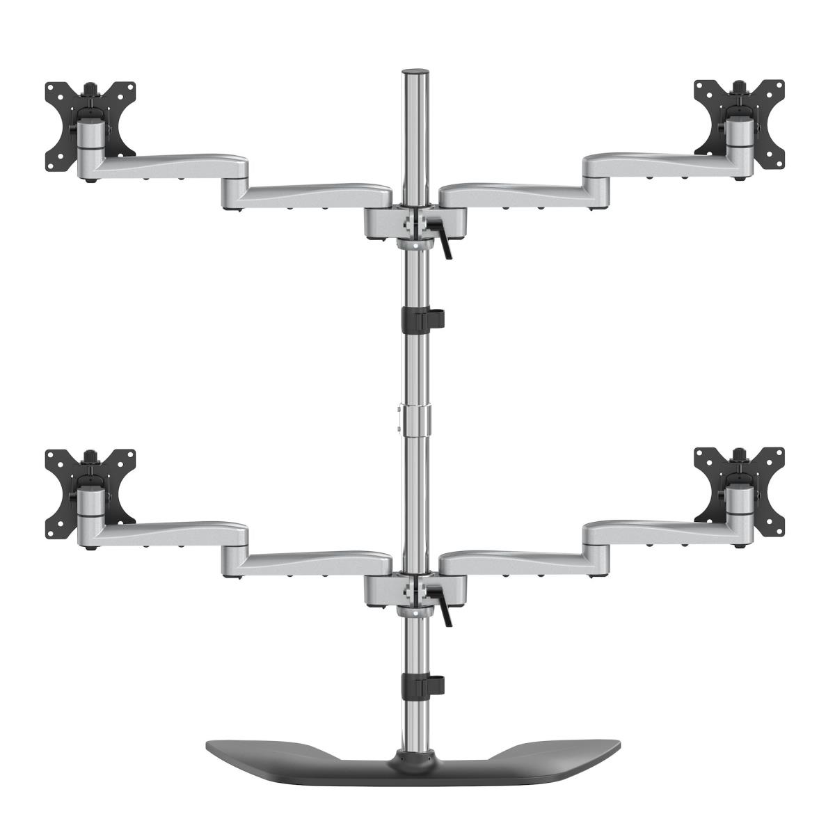 STARTECH.COM Quad-monitor Stand - Articulating - Steel & Aluminum