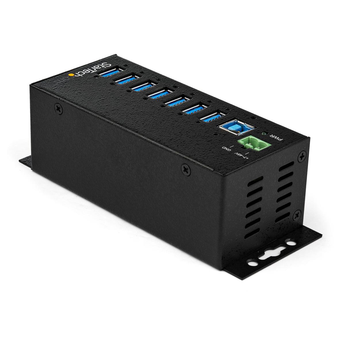 STARTECH.COM USB Hub - 7-port Industrial - USB 3.0 With External Power Adapter - Esd & 350w Surge Protection