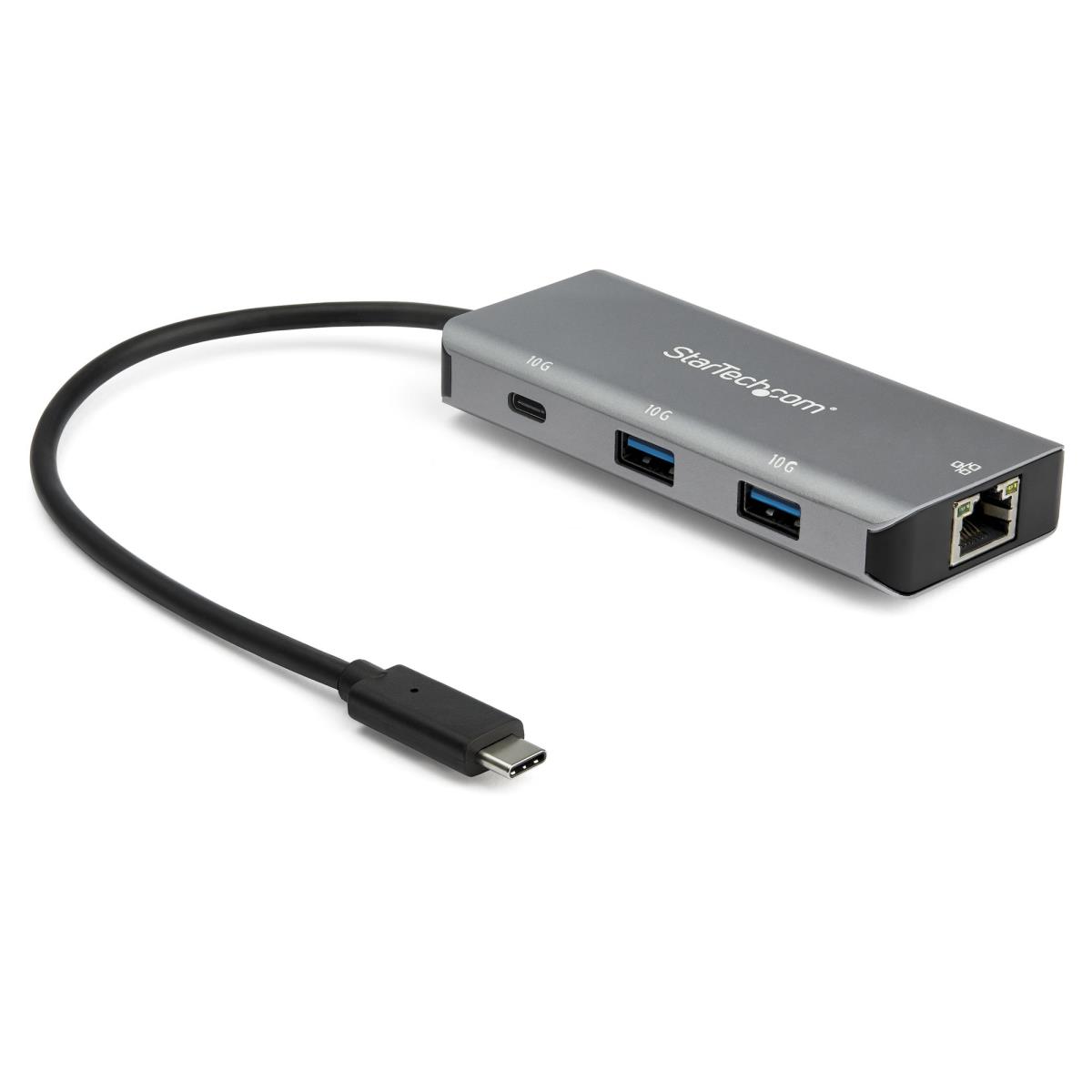 STARTECH.COM 3-PORT USB-C HUB WITH LAN PORT - 10GBPS - 2X USB-A 1X USB-C (HB