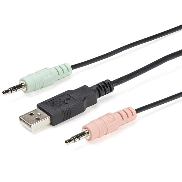 STARTECH.COM KVM Switch - 2 Port USB 4k60hz DisplayPort With Built-in Cables