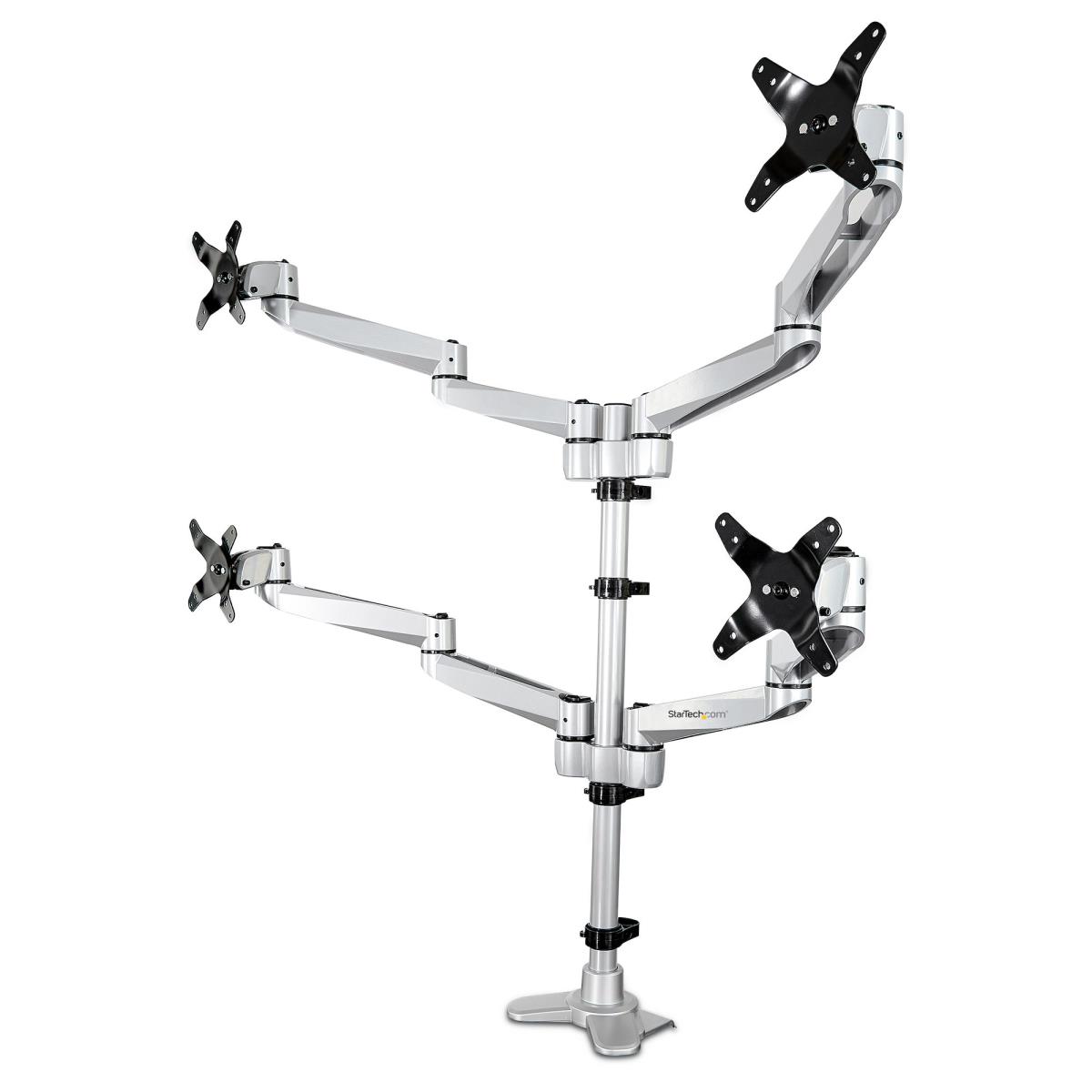 STARTECH.COM Quad Monitor Mount - For Up To 27in Vesa Monitors - Desk Mount