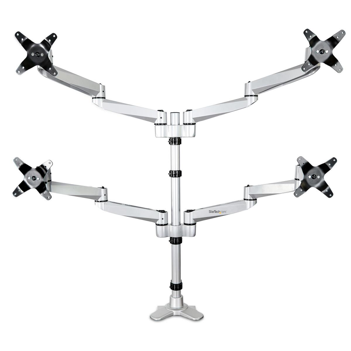 STARTECH.COM Quad Monitor Mount - For Up To 27in Vesa Monitors - Desk Mount