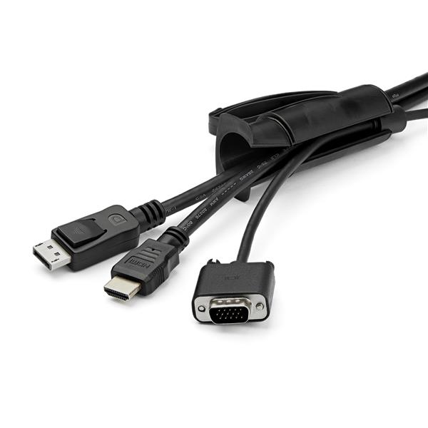 STARTECH.COM Spiral Cable Management Sleeve 45mmx1.5m /1.8x4.9 - Black