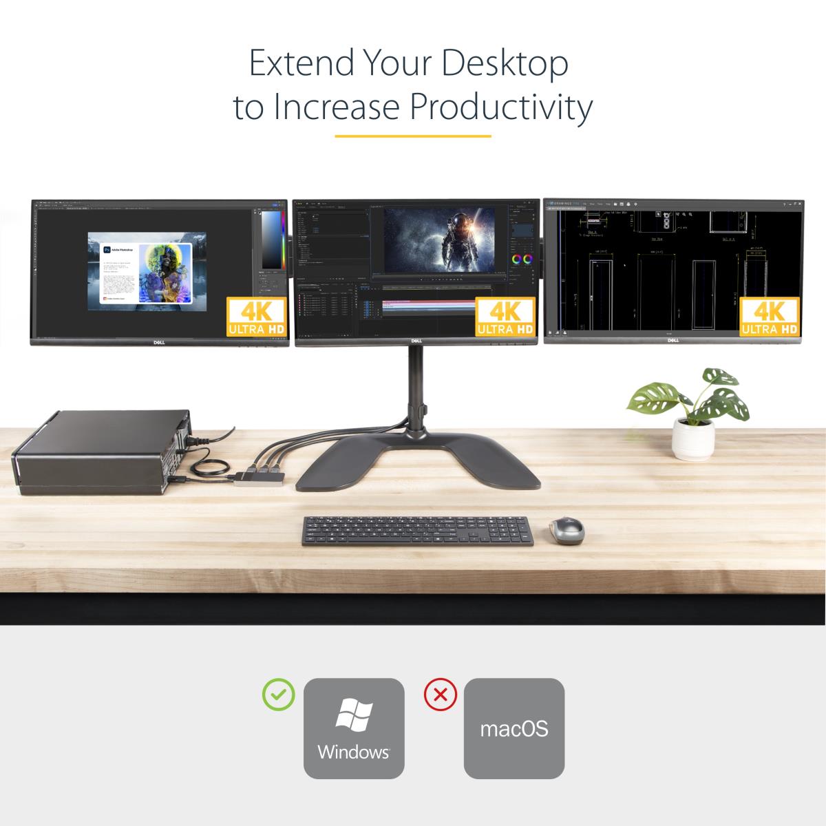 STARTECH.COM DisplayPort Mst Hub - 3-port Dp 1.4