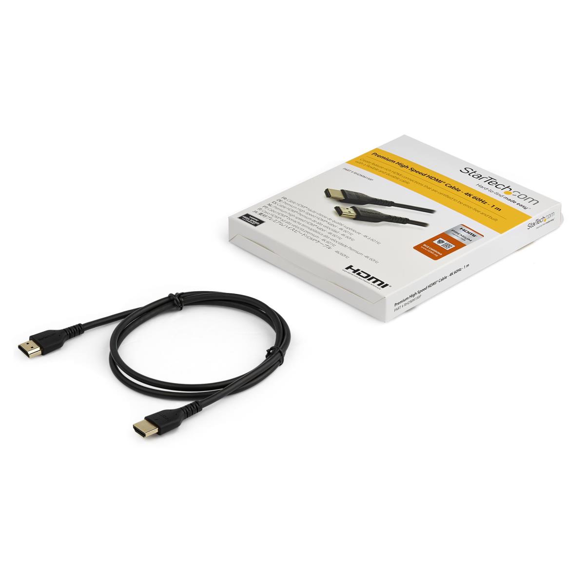 STARTECH.COM Premium High Speed Hdmi Cable With Ethernet Aramid Fiber 1m