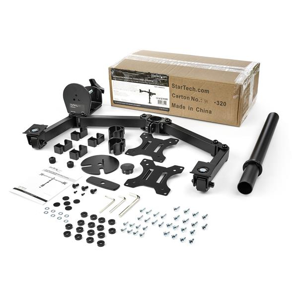 STARTECH.COM Desk Mount Dual Monitor Arm For Up To 32in Monitors - Crossbar