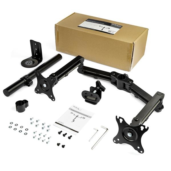 STARTECH.COM Desk Mount Dual Monitor Arm For Up To 32in Monitors Dual Swivel